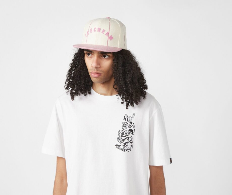 ICECREAM Pinstripe Trucker Cap, Pink