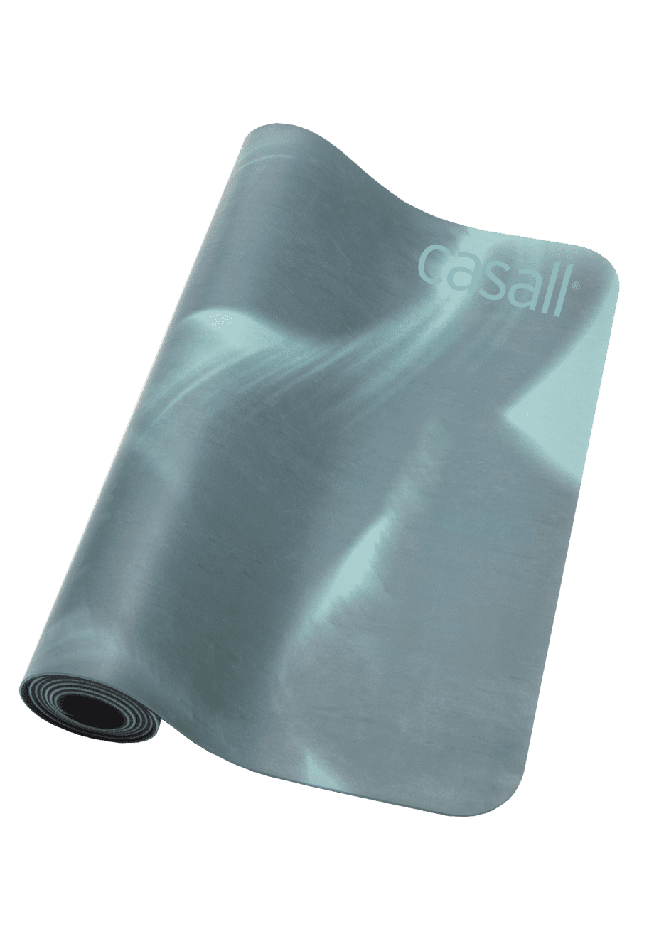 Casall Yoga mat Natural rubber grip 5mm - Green print