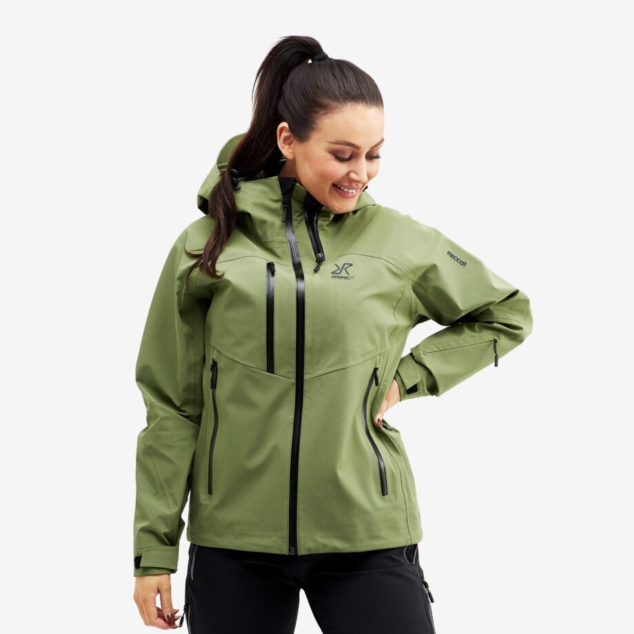 Revolution Race Cyclone Rescue Jacket 2.0 - Dam - Pine Green, Storlek:XS - Skaljacka & Vindjacka