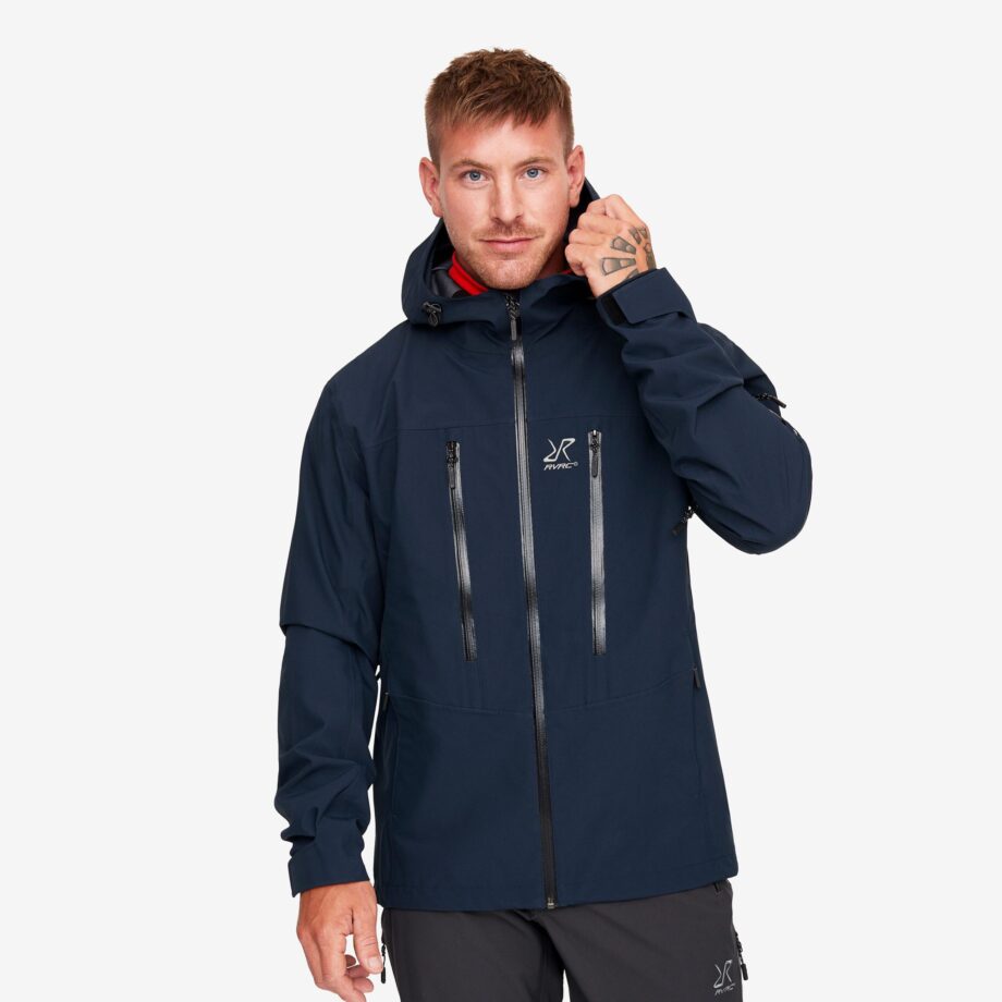 Revolution Race Whisper Jacket - Herr - Navy, Storlek:XL - Skaljacka & Vindjacka