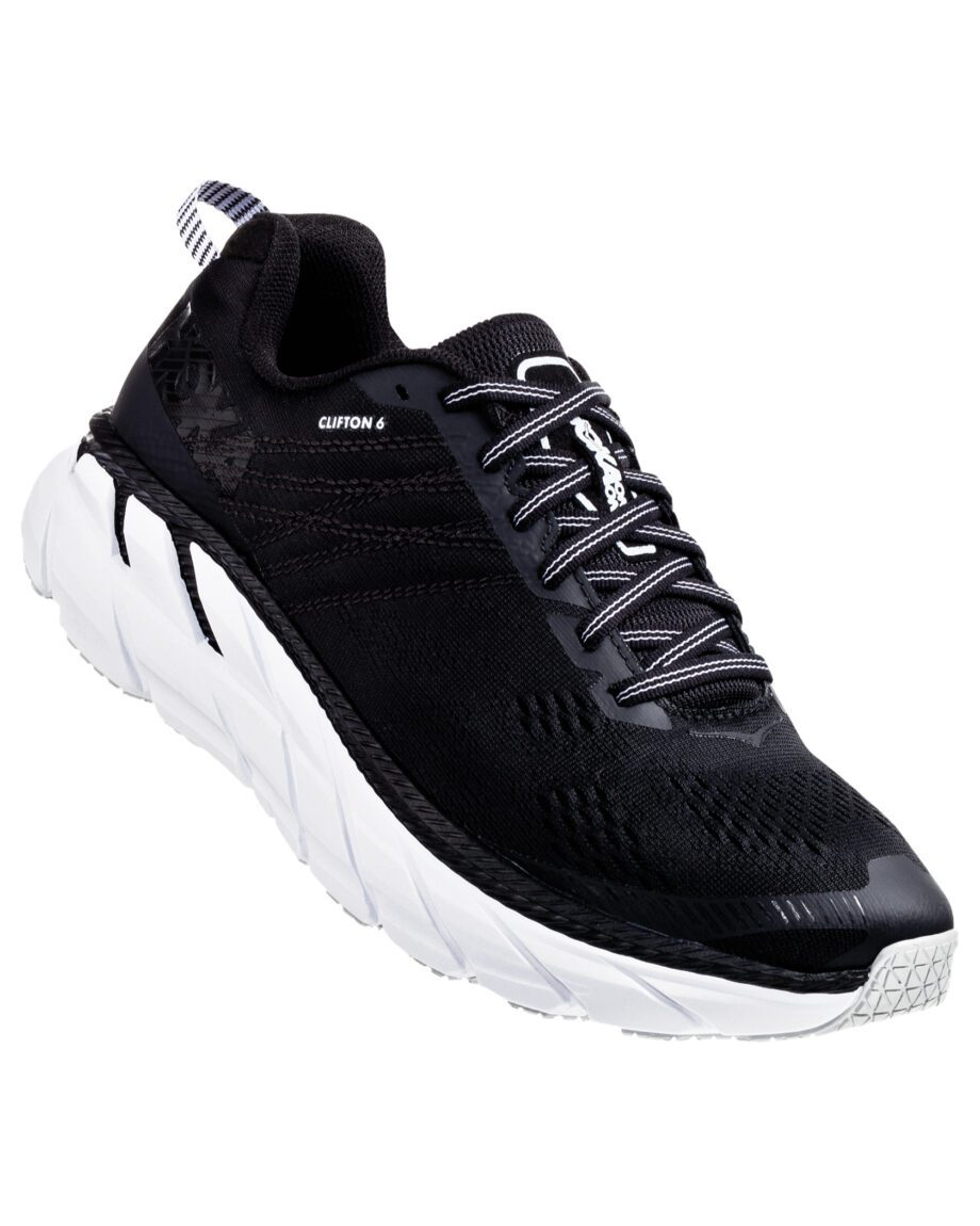 Hoka Clifton 6 M Black/White (Storlek 12 US)