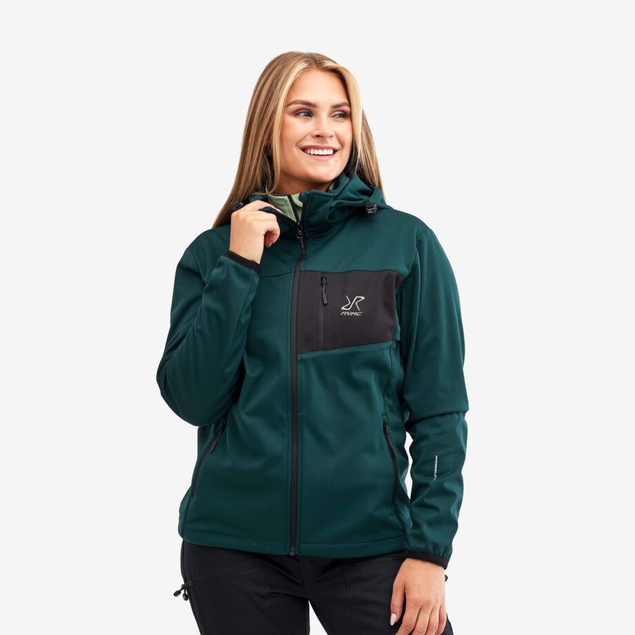 Revolution Race Hybrid Jacket 2.0 - Dam - Deep Teal, Storlek:XS - Skaljacka & Vindjacka