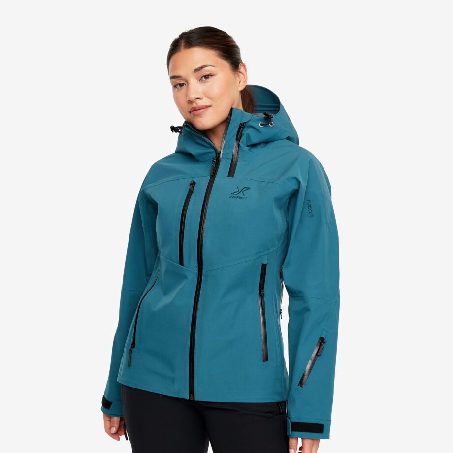 Revolution Race Cyclone Rescue Jacket 2.0 - Dam - Ocean Teal, Storlek:S - Skaljacka & Vindjacka