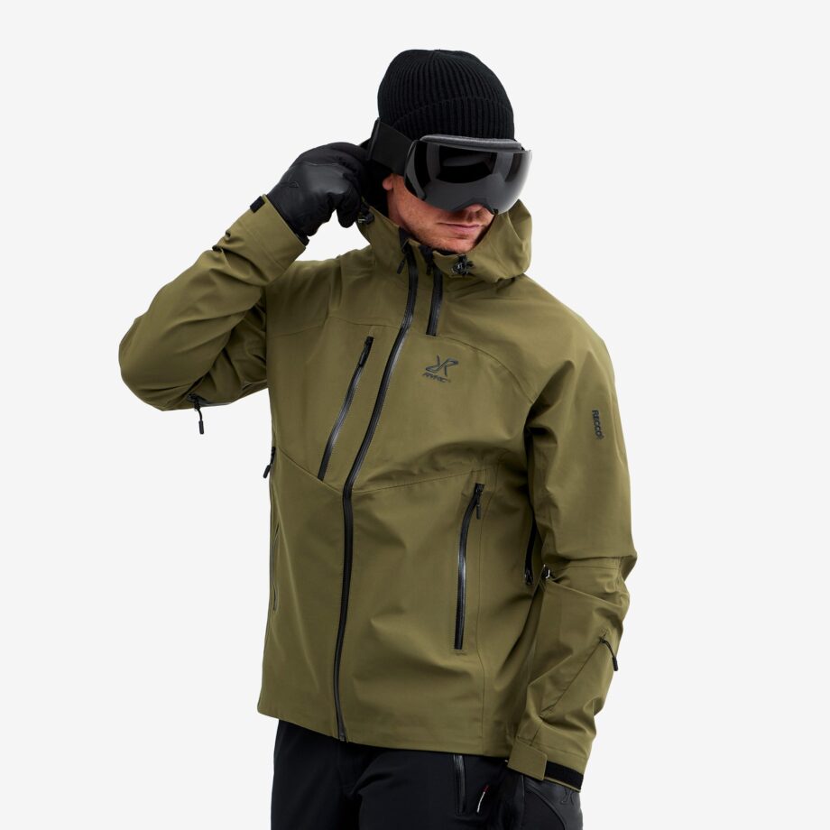 Revolution Race Cyclone Rescue Jacket 2.0 - Herr - Dark Olive, Storlek:XL - Skaljacka & Vindjacka