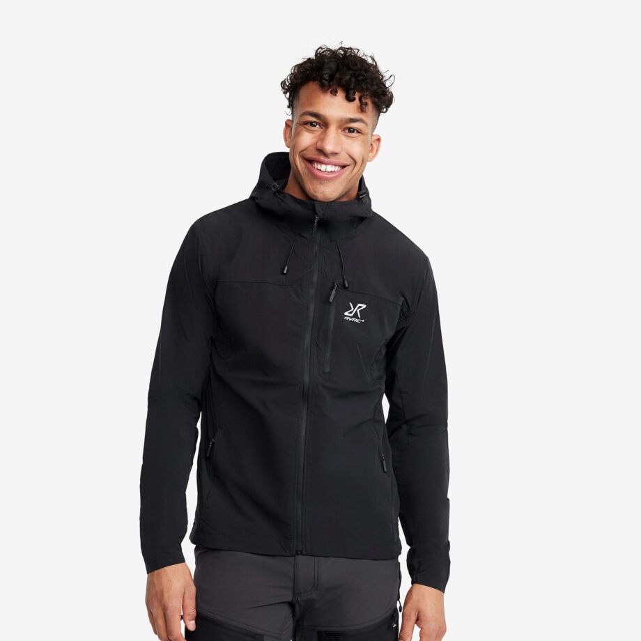 Revolution Race Aspect Wind Jacket - Herr - Black, Storlek:L - Jackor > Träningsjackor