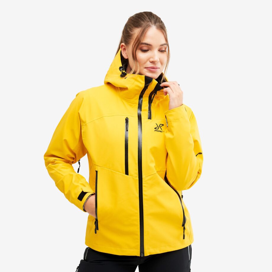 Revolution Race Cyclone Rescue Jacket 2.0 - Dam - Yellow, Storlek:S - Skaljacka & Vindjacka