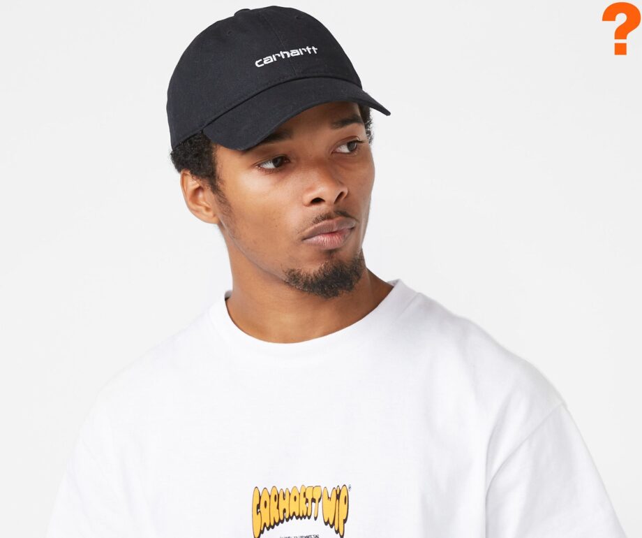 Carhartt WIP Canvas Script Cap, Black