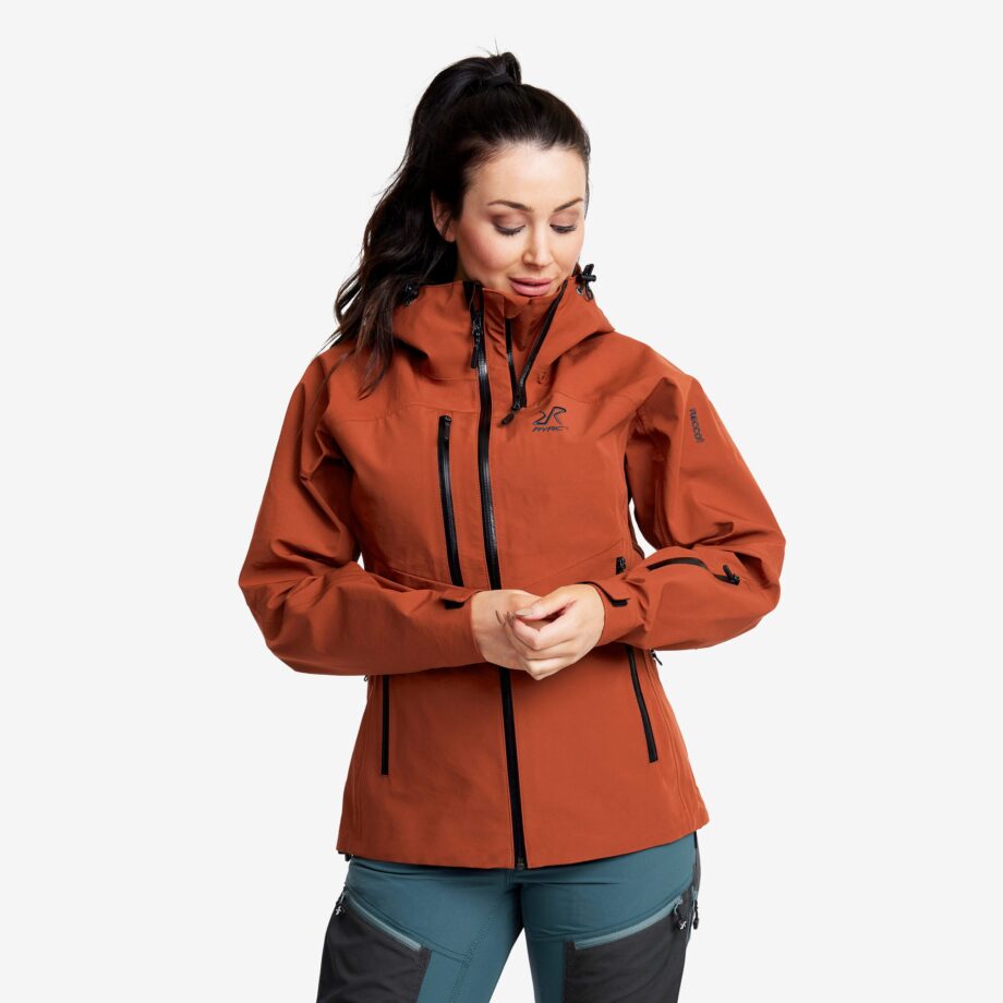 Revolution Race Cyclone Rescue Jacket 2.0 - Dam - Rusty Orange, Storlek:M - Skaljacka & Vindjacka