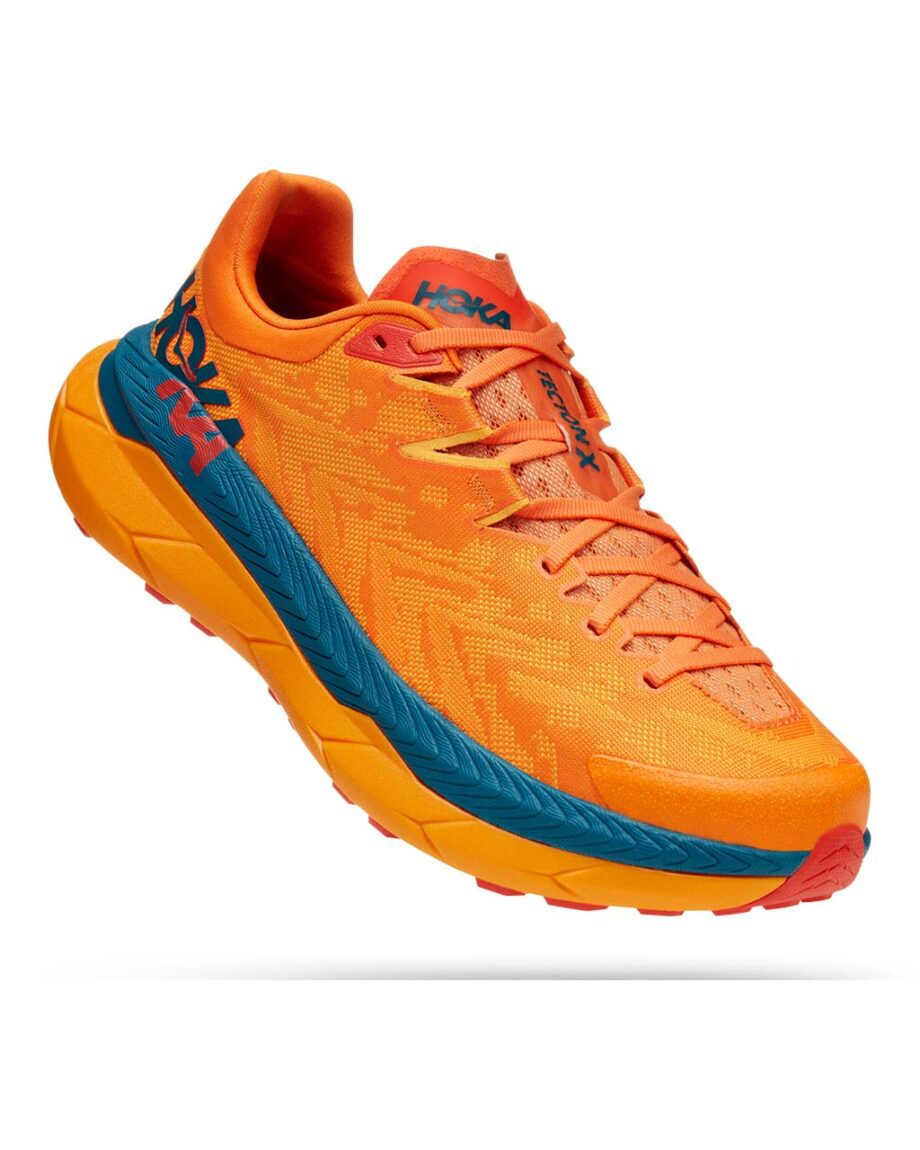 Hoka Tecton X M Persimmon Orange/Radiant Yellow (Storlek 12.5 US)