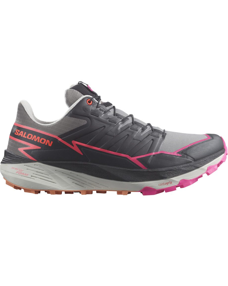 Salomon Thundercross M Plum Kitten/Black/Pink Glo (Storlek 47 1/3)