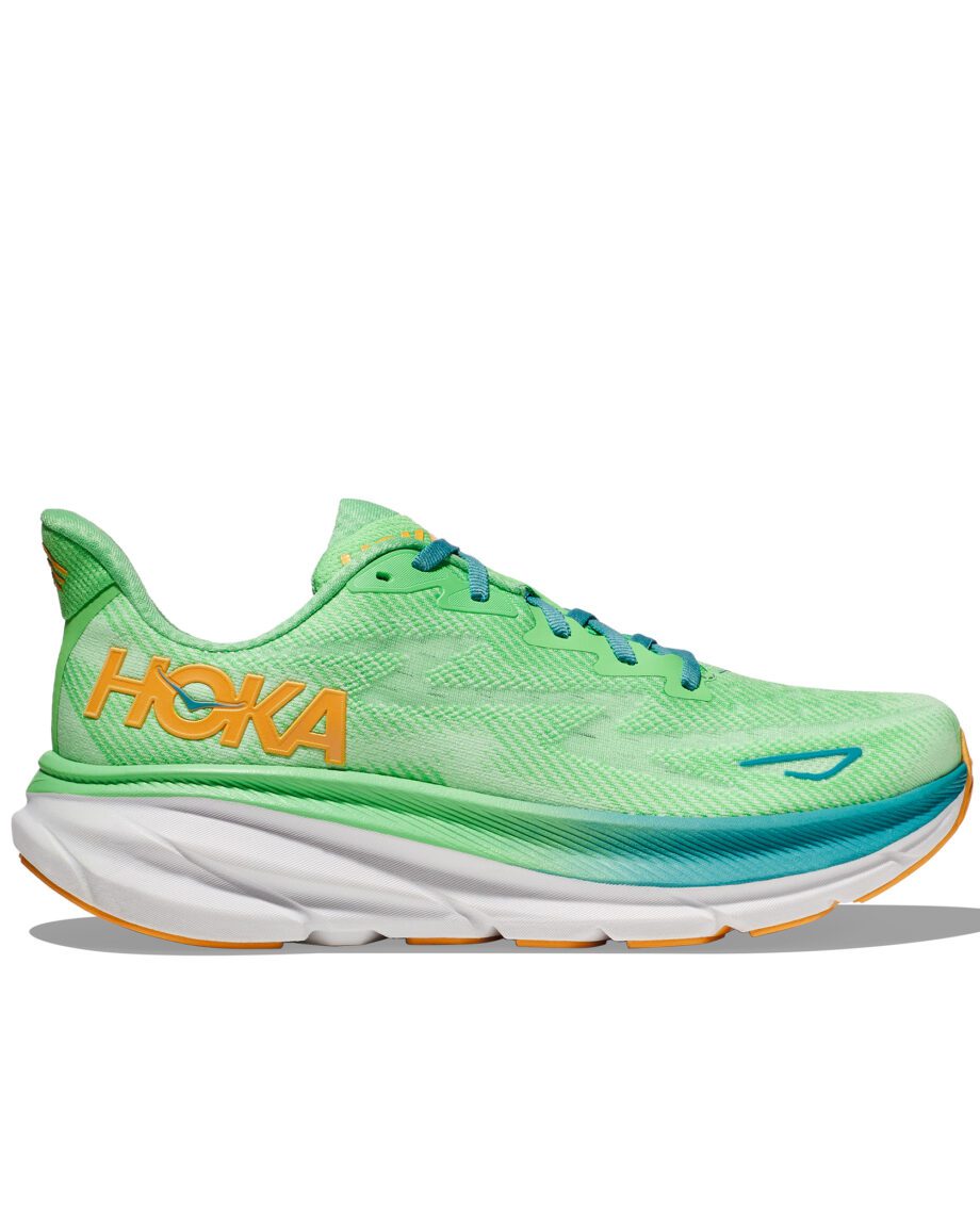 Hoka Clifton 9 M Zest/Lime Glow (Storlek 16 US)