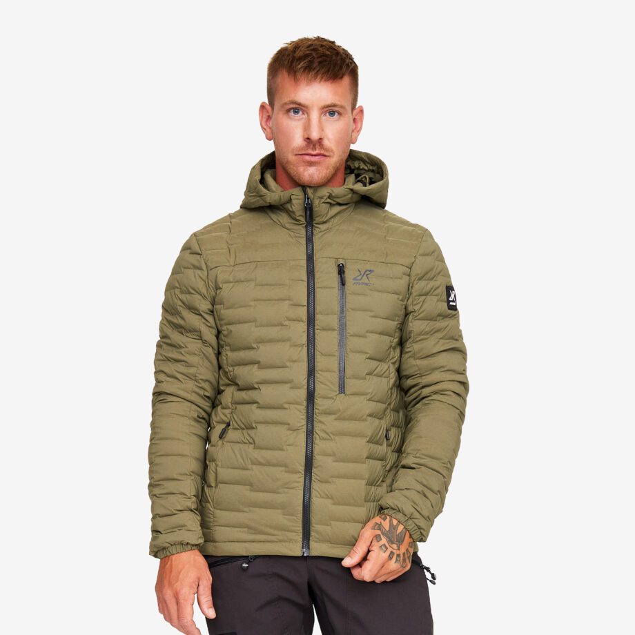 Revolution Race Flex Down Jacket - Herr - Burnt Olive, Storlek:L - Vinterjackor