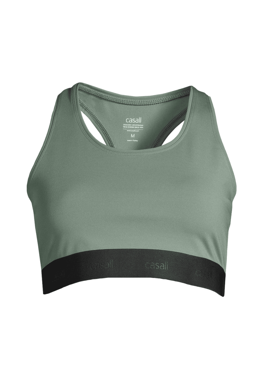 Casall Graphic Sports Bra - Dusty Green