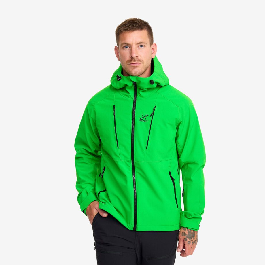 Revolution Race Paradigm Jacket - Herr - Green Spring, Storlek:M - Jackor > Softshelljackor