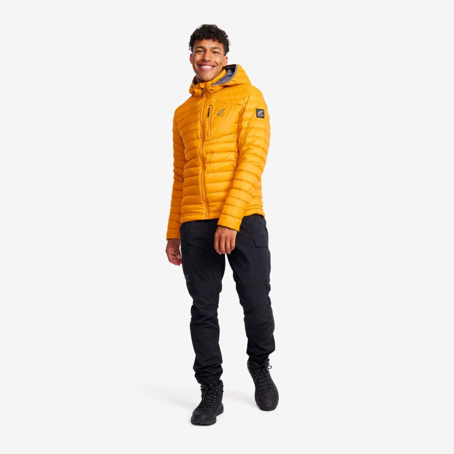 Revolution Race Helium Down Jacket - Herr - Golden Yellow, Storlek:XS - Vinterjackor