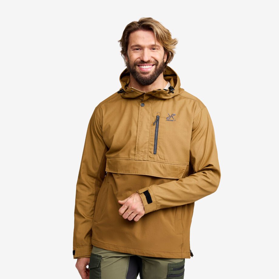 Revolution Race Rambler Lightweight Anorak - Herr - Dijon/Rubber, Storlek:3XL - Skaljacka & Vindjacka