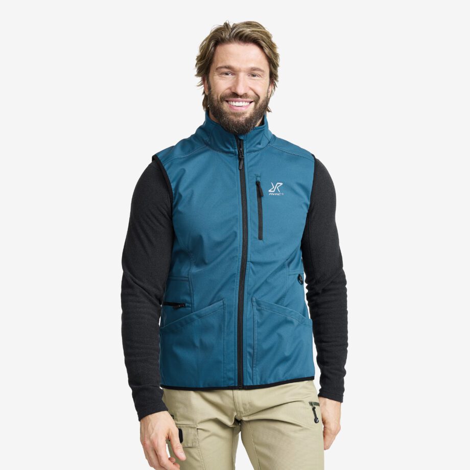 Revolution Race Responder Softshell Vest - Herr - Moroccan Blue, Storlek:S - Jackor > Västar