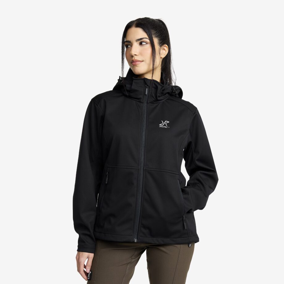 Revolution Race Responder Softshell Jacket - Dam - Black, Storlek:XS - Dam > Jackor > Softshelljackor