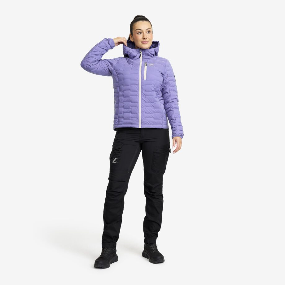 Revolution Race Flex Stretch Down Jacket - Dam - Twilight Purple, Storlek:2XL - Vinterjackor