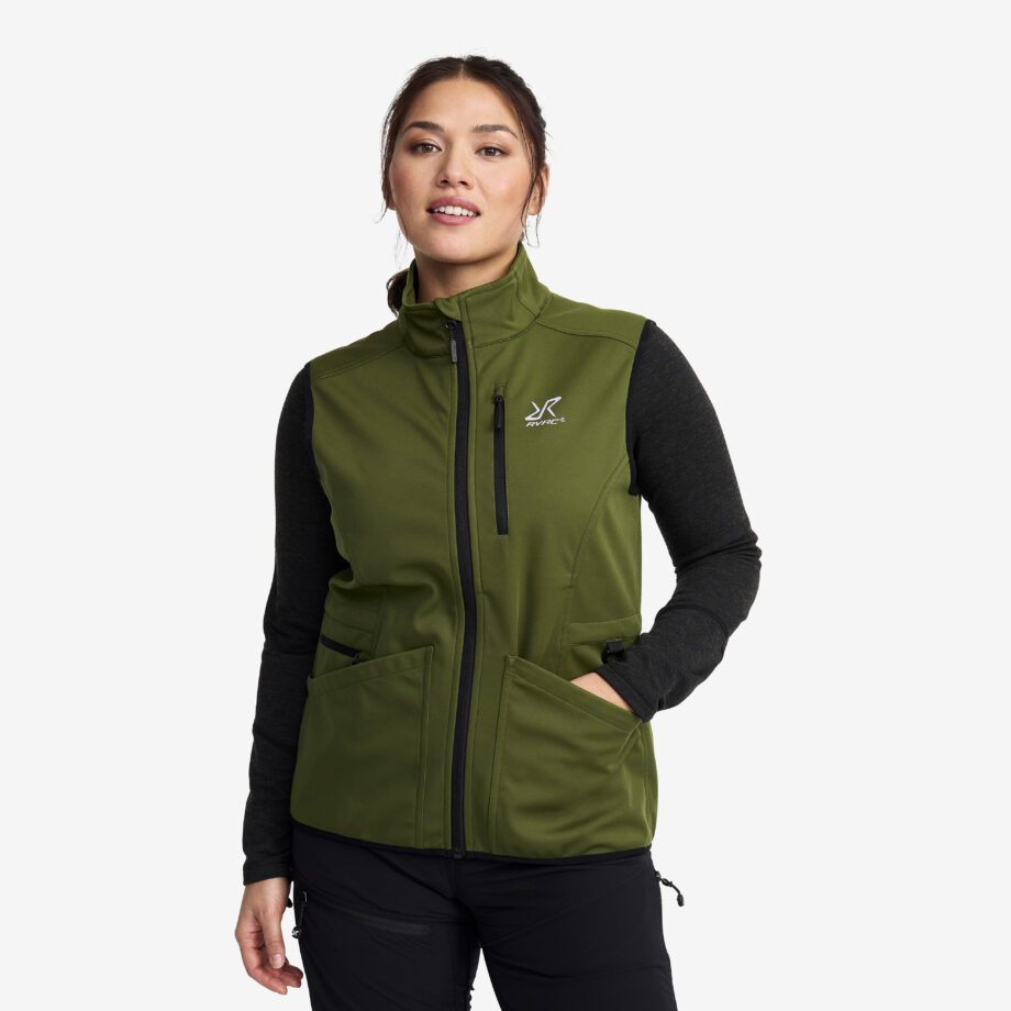 Revolution Race Responder Softshell Vest - Dam - Cypress, Storlek:XL - Västar