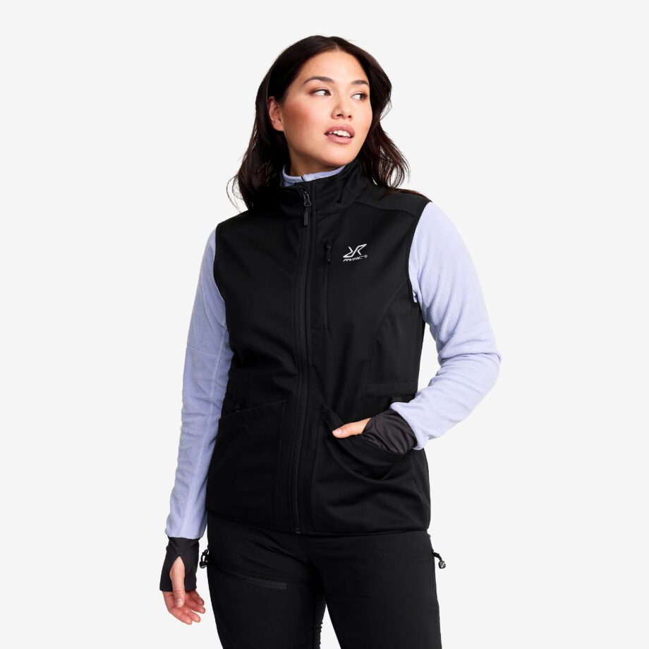 Revolution Race Responder Softshell Vest - Dam - Black, Storlek:XL - Västar