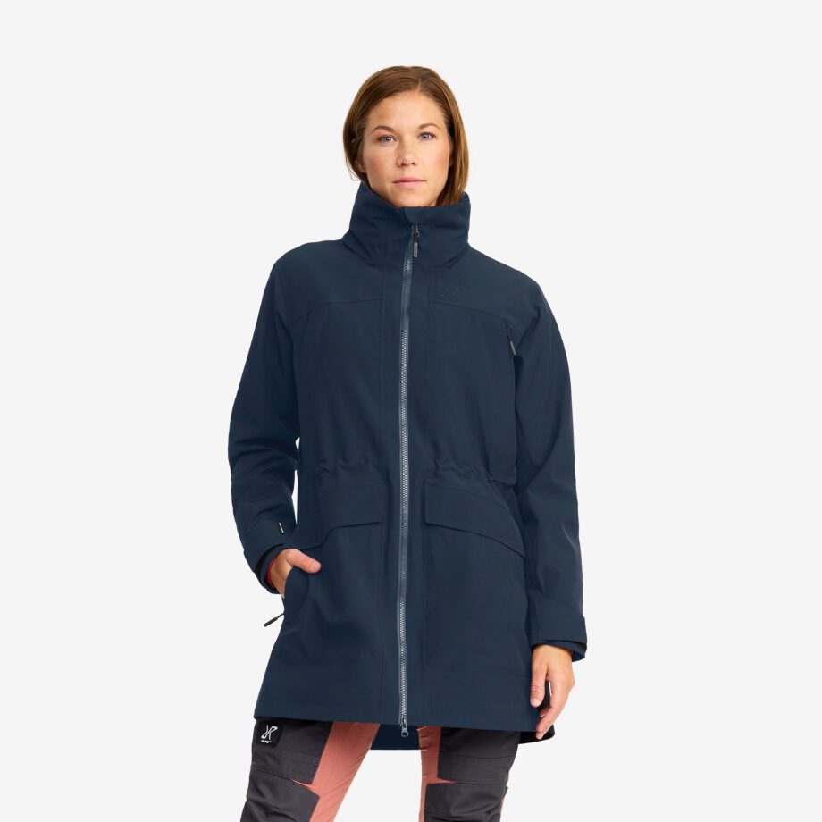 Revolution Race Nevis 2L Parka - Dam - Blueberry, Storlek:3XL - Skaljacka & Vindjacka