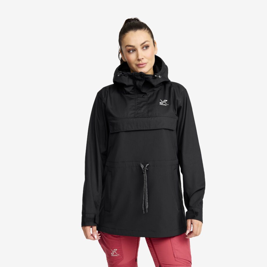 Revolution Race Rambler Lightweight Anorak - Dam - Black, Storlek:S - Skaljacka & Vindjacka