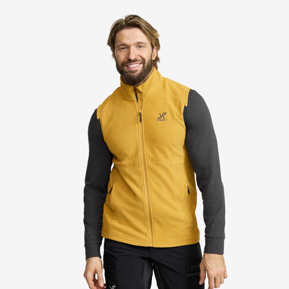 Revolution Race Essential Fleece Vest - Herr - Harvest Gold, Storlek:L - Jackor > Västar