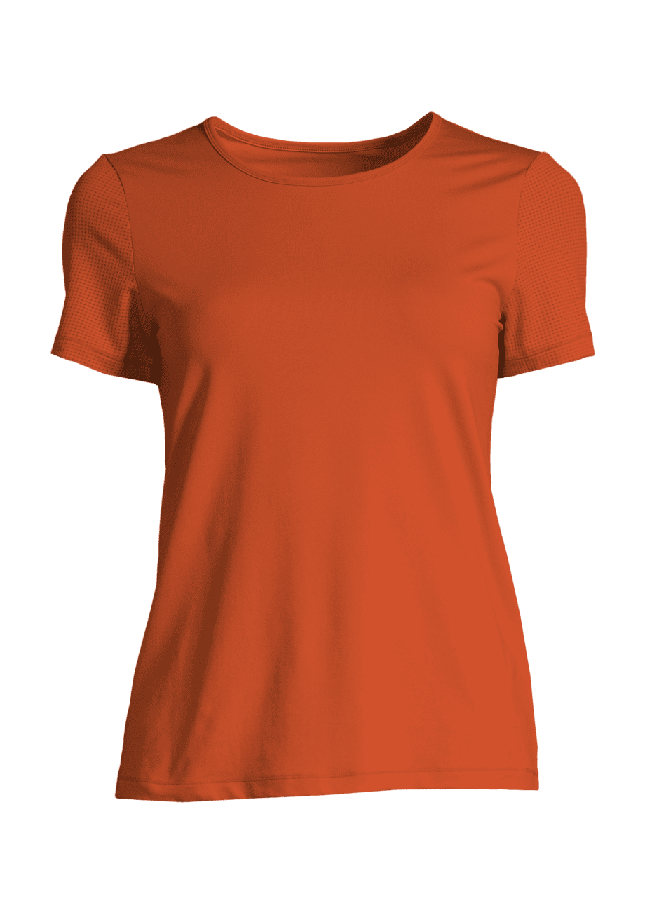 Casall Essential Detail Tee - Papaya Red