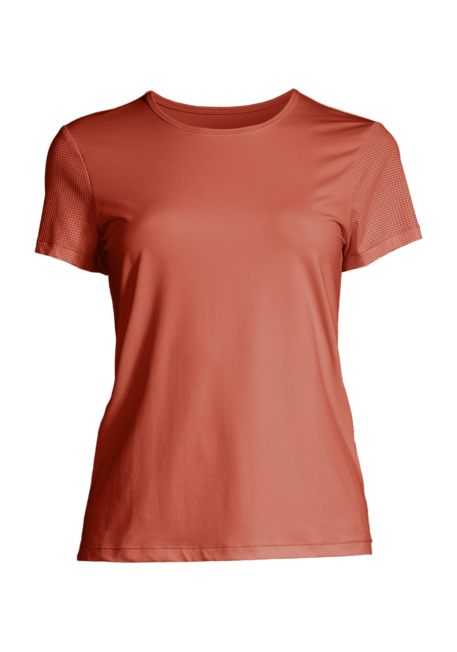 Casall Essential Detail Tee - Burnt Sienna Red