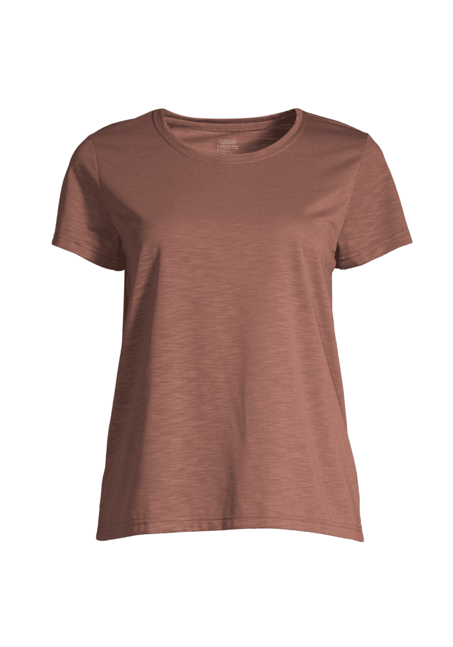 Casall Texture Tee - Chalky Brown