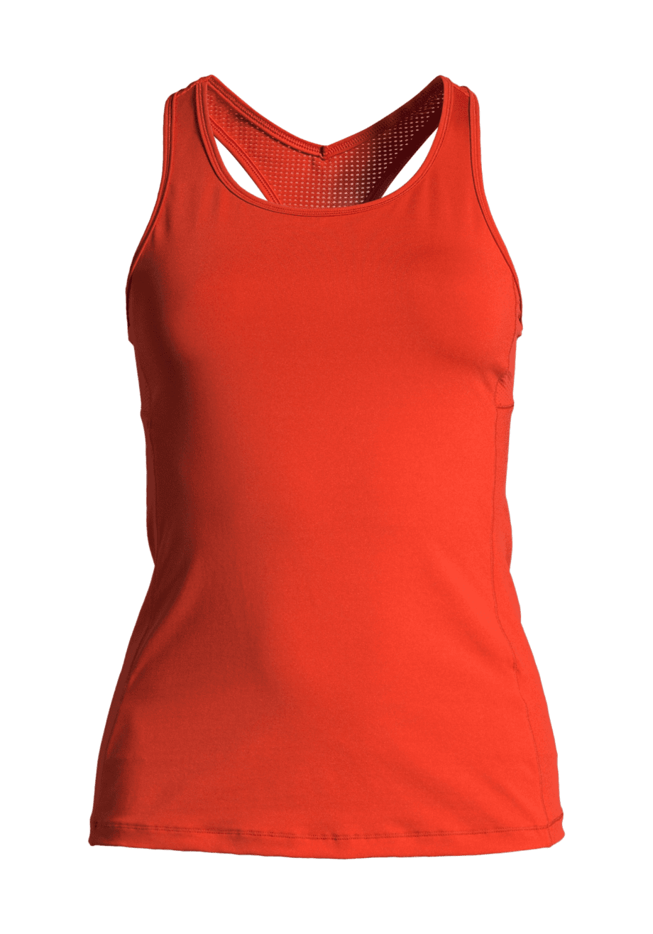 Casall Essential Racerback with Mesh Insert   - Intense Orange