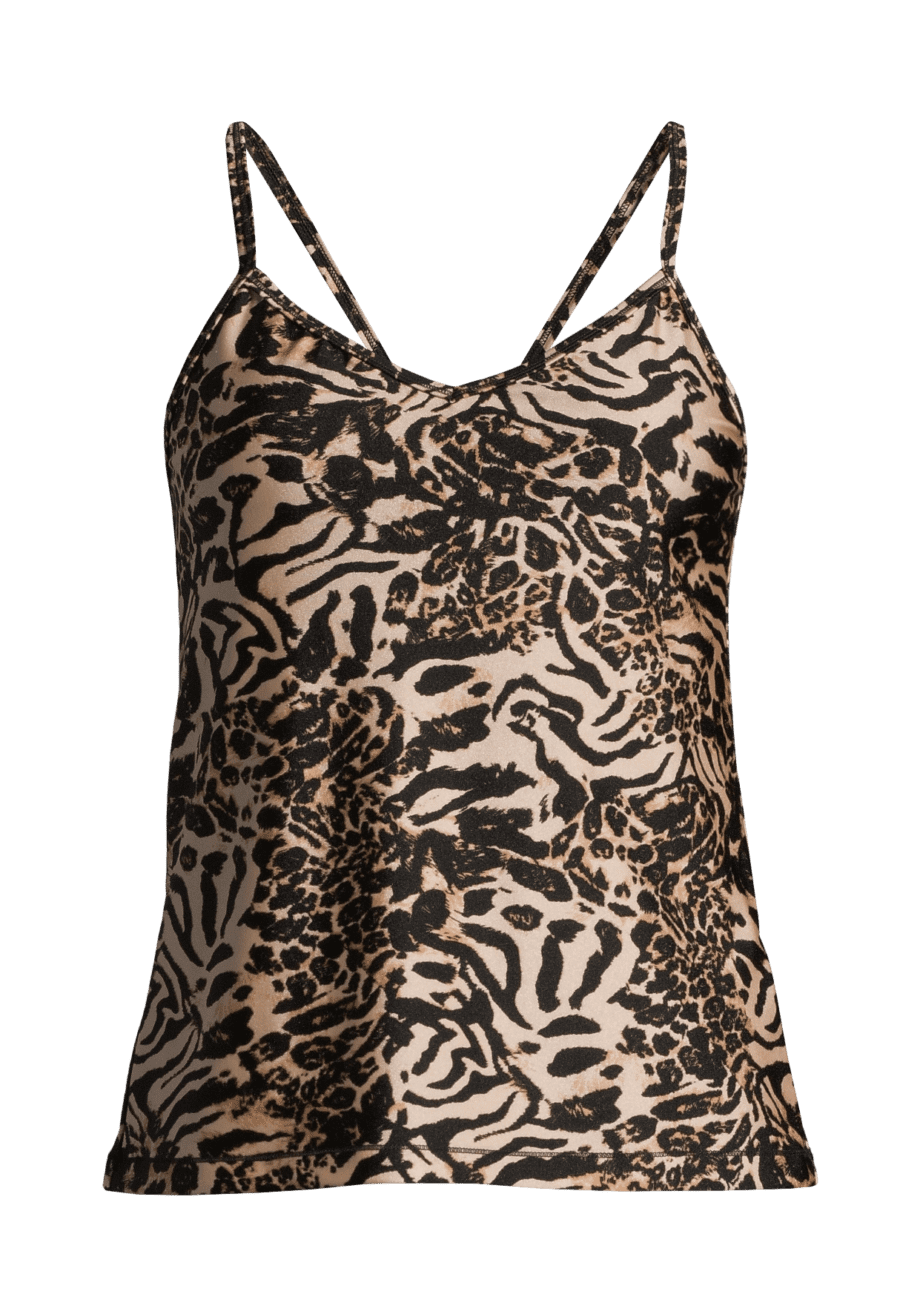 Casall Fusion Metallic Strap Tank - Fusion Beige