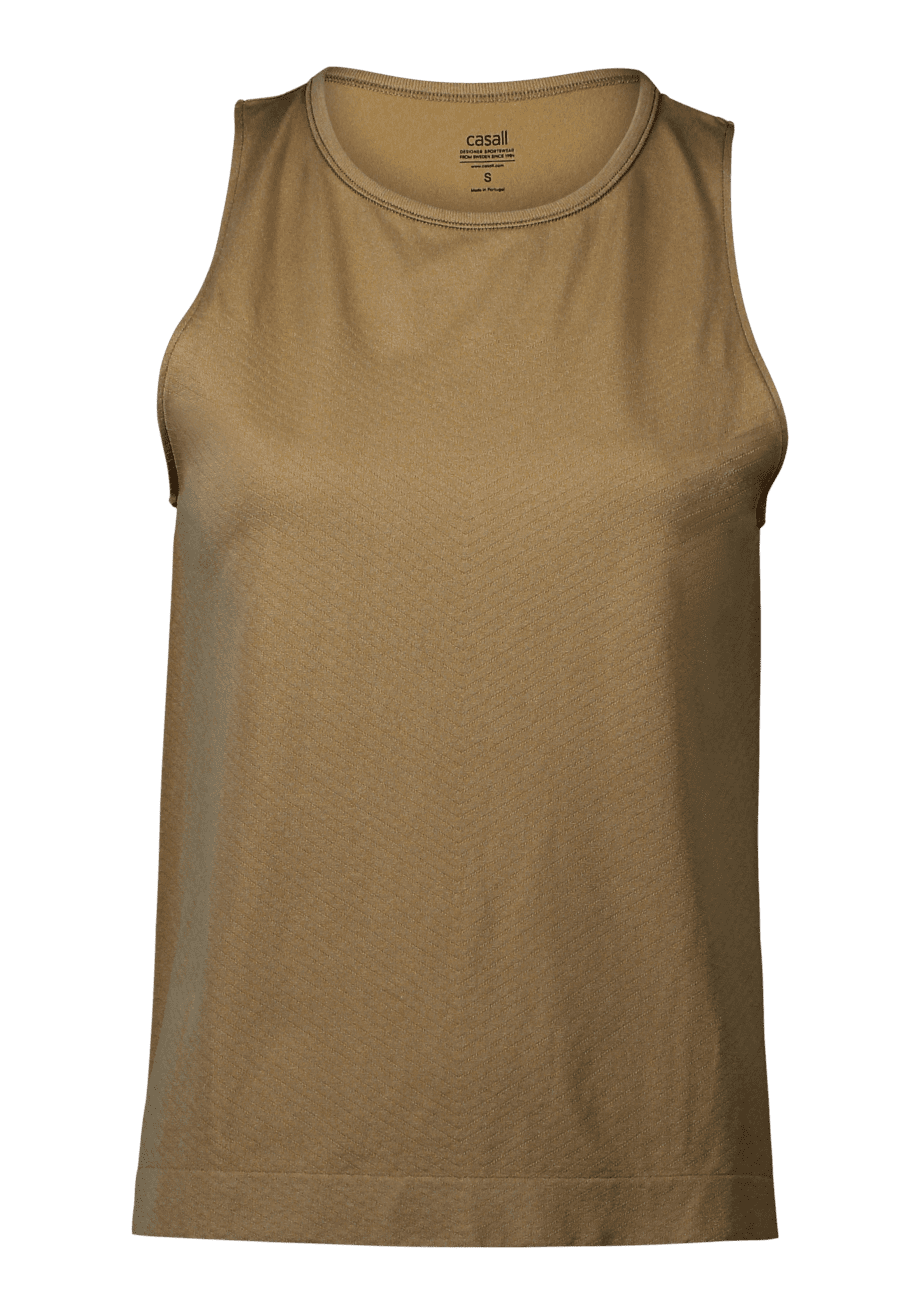 Casall Essential Block Seamless Tank - Fuse Green