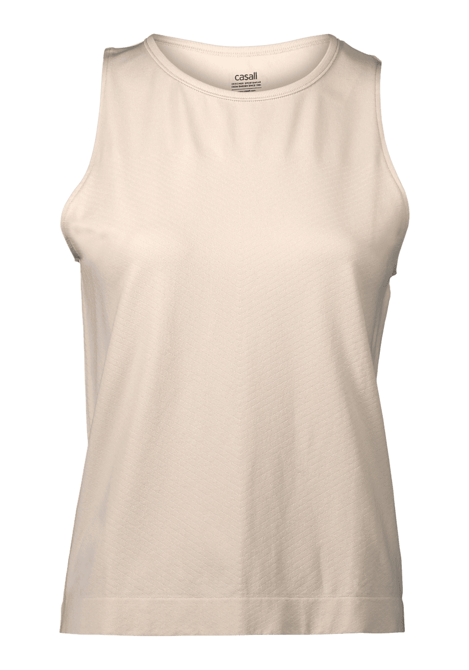 Casall Essential Block Seamless Tank - Light Sand