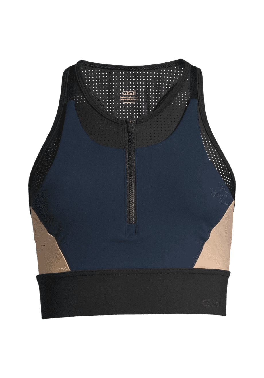 Casall Double Longline Sports Bra - Blocking