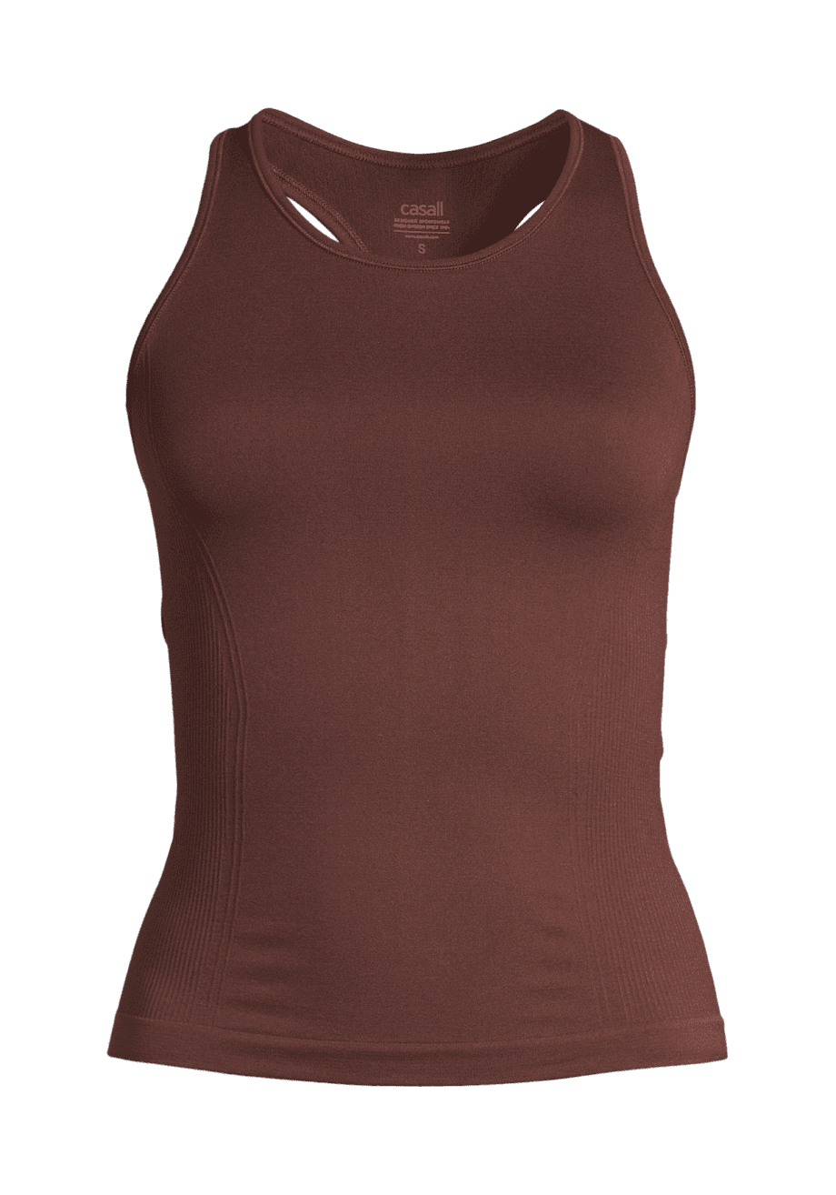 Casall Essential Seamless Racerback - Mahogany Red