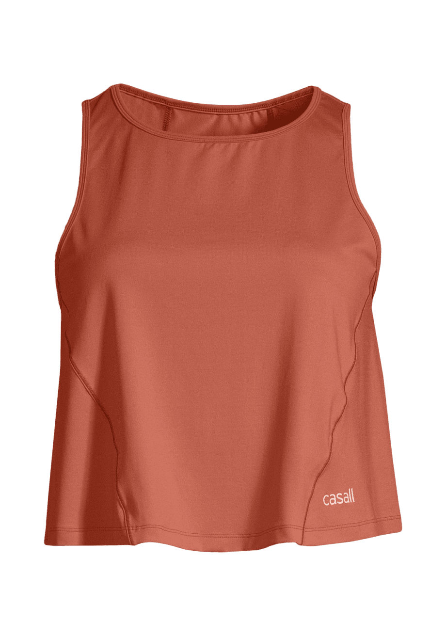 Casall A-line Short Tank - Burnt Sienna Red