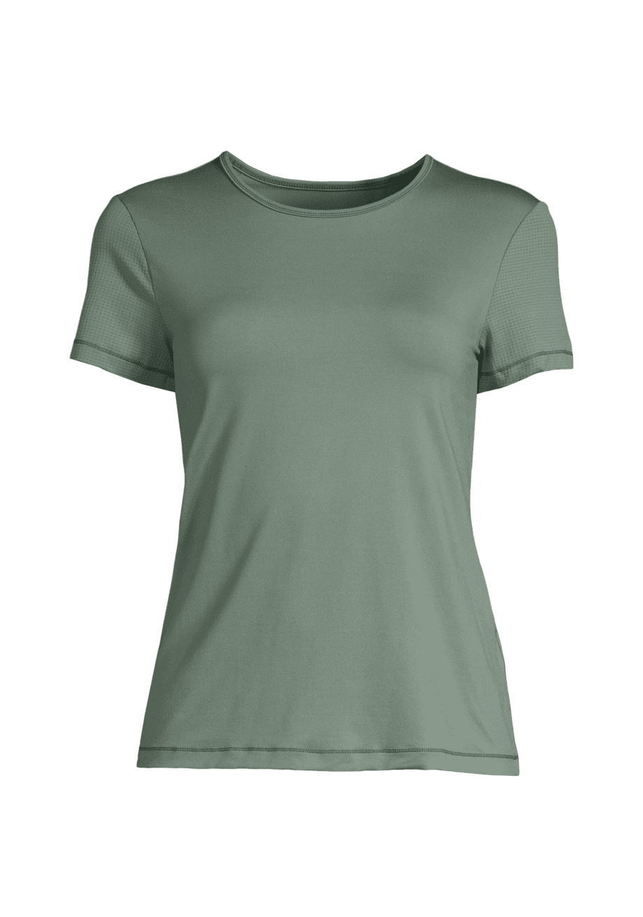 Casall Essential Mesh Detail Tee - Dusty Green