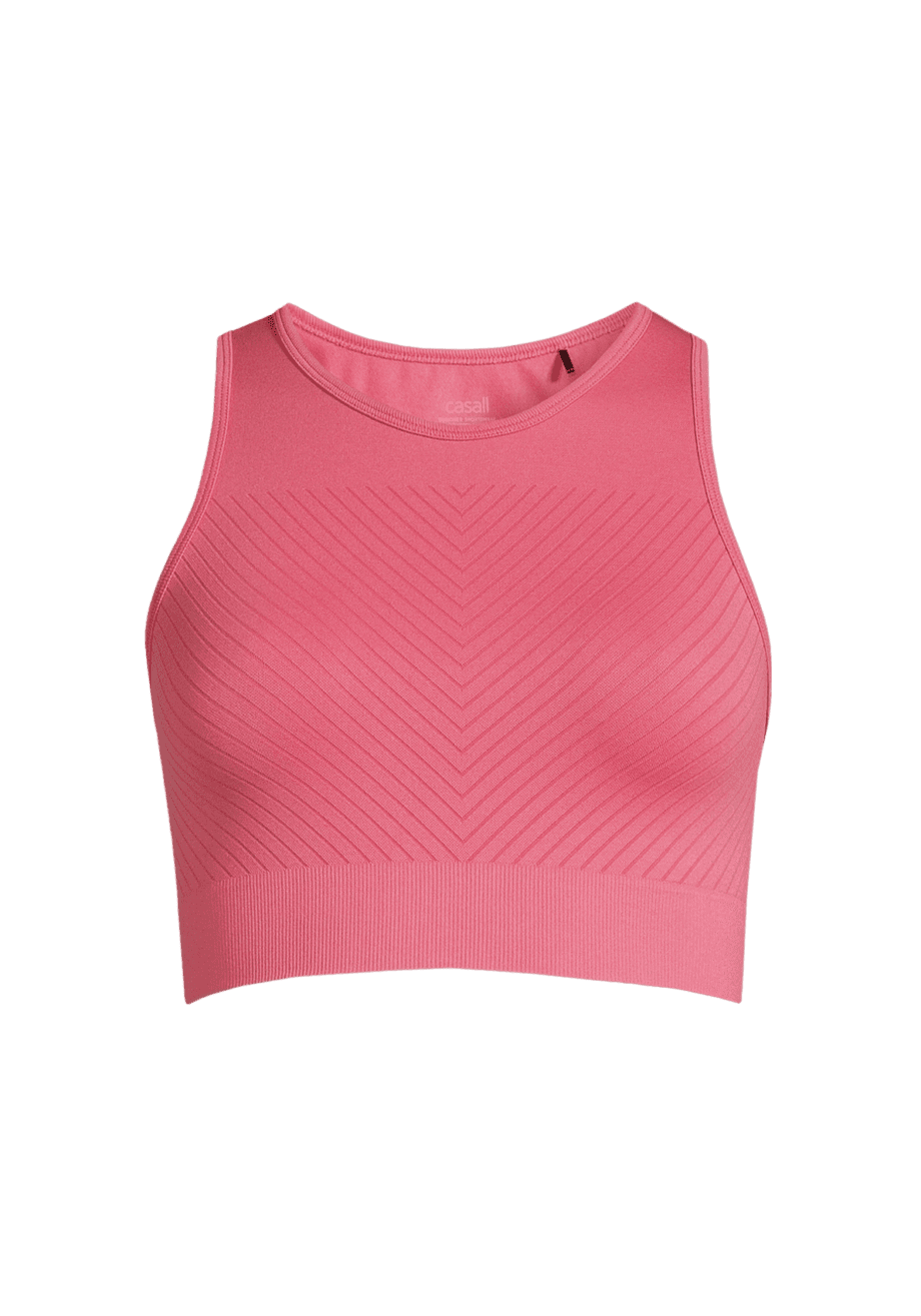 Casall Essential Block Seamless Sport Top - Raspberry