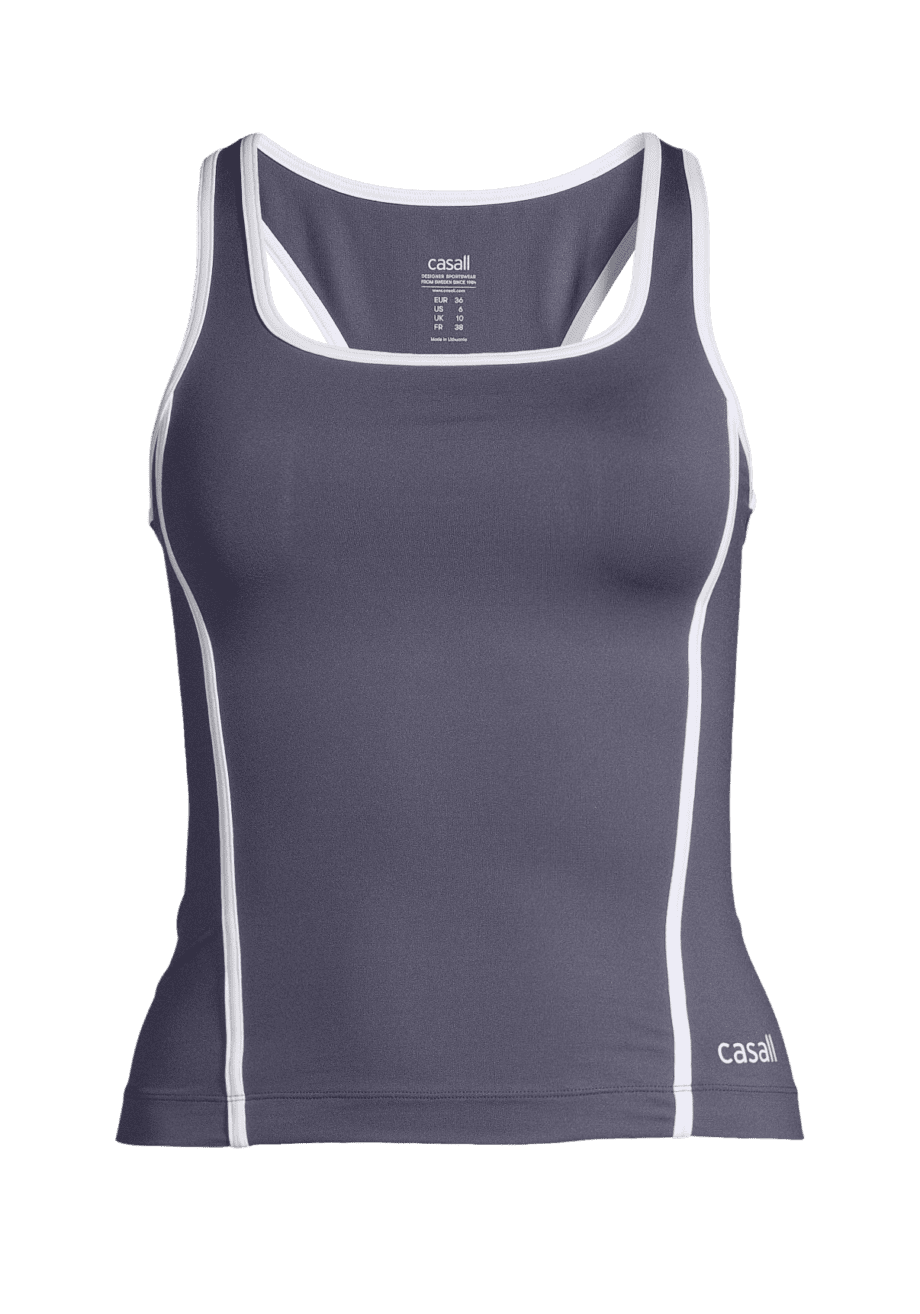 Casall Square Neck Court Tank - Nordic Blue