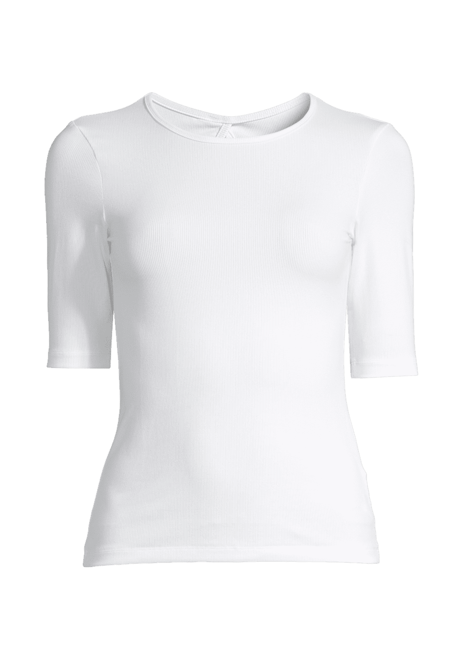 Casall Rib Tee - White