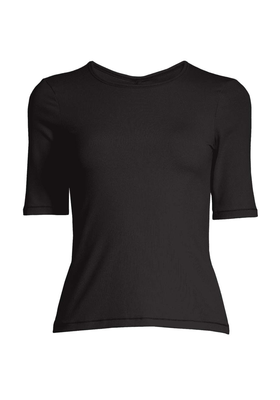 Casall Rib Tee - Black