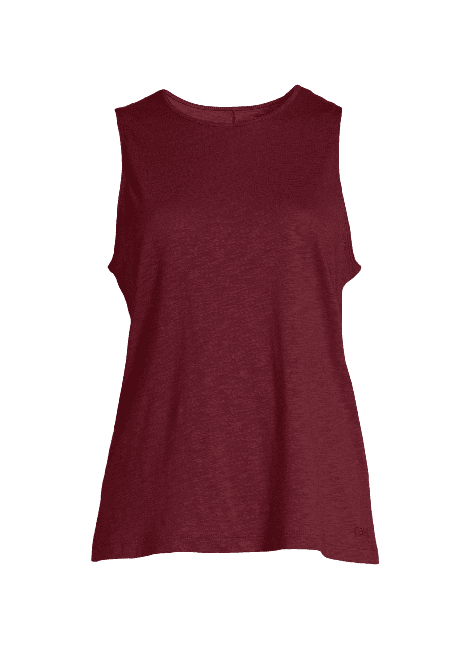 Casall Soft Texture Tank - Evening Red