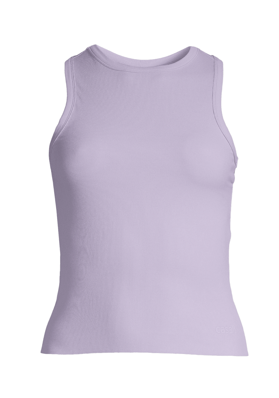 Casall Defined Rib Racerback - Lavender