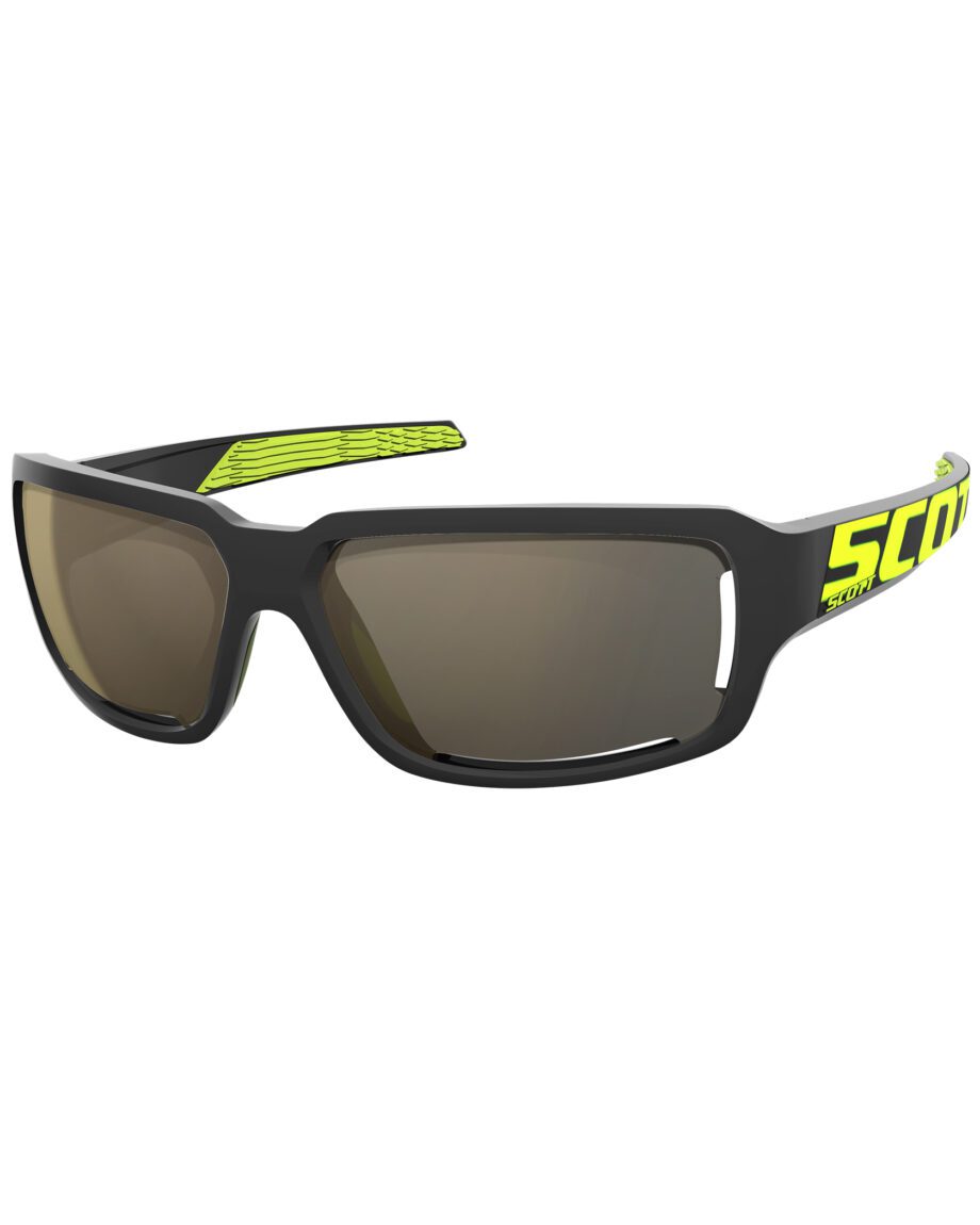 Scott Obsess ACS Sunglasses Black/Neon Yellow/Gold Chrome