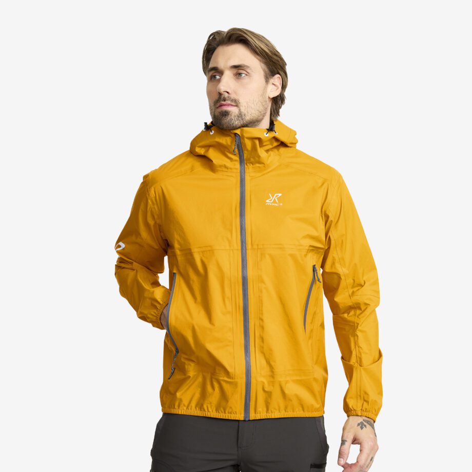 Revolution Race Arcade 3L Lightweight Jacket - Herr - Golden Yellow, Storlek:L - Skaljacka & Vindjacka