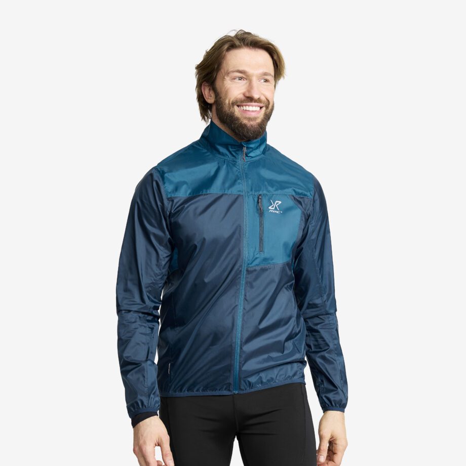 Revolution Race Unit Light Windbreaker - Herr - Moroccan Blue/Moonlit Ocean, Storlek:M - Jackor > Vindjackor