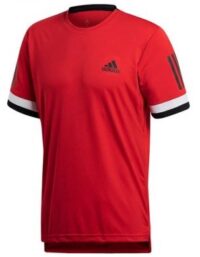 Adidas ADIDAS Club 3 Stripes Tee Röd