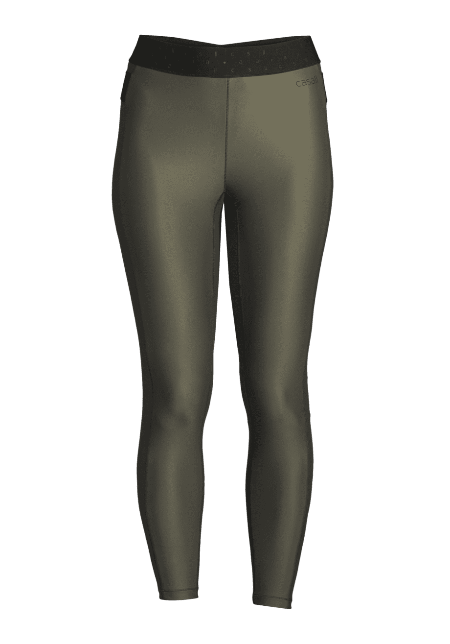 Casall Fearless High Waist 7/8 Tights - Olive Green